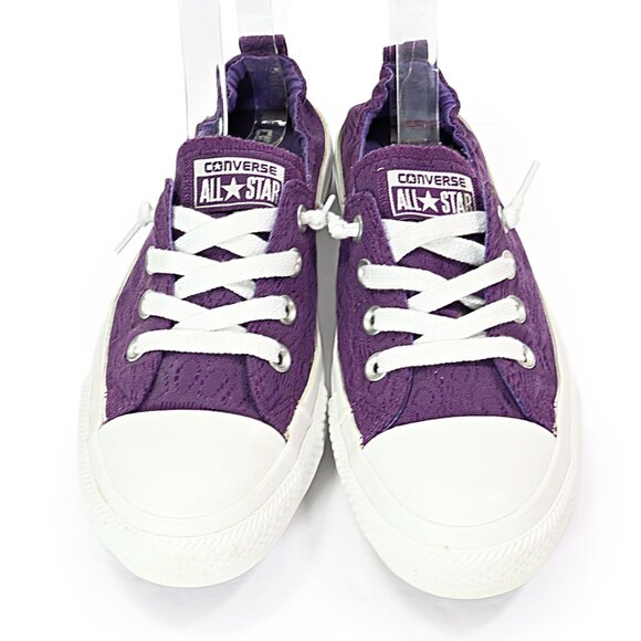 Converse Women's Chuck Taylor All Star Shoreline Slip On Sneaker Purple Lace 8 - Picture 4 of 8